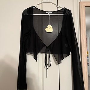 BNWT mirror palais corset cover noir